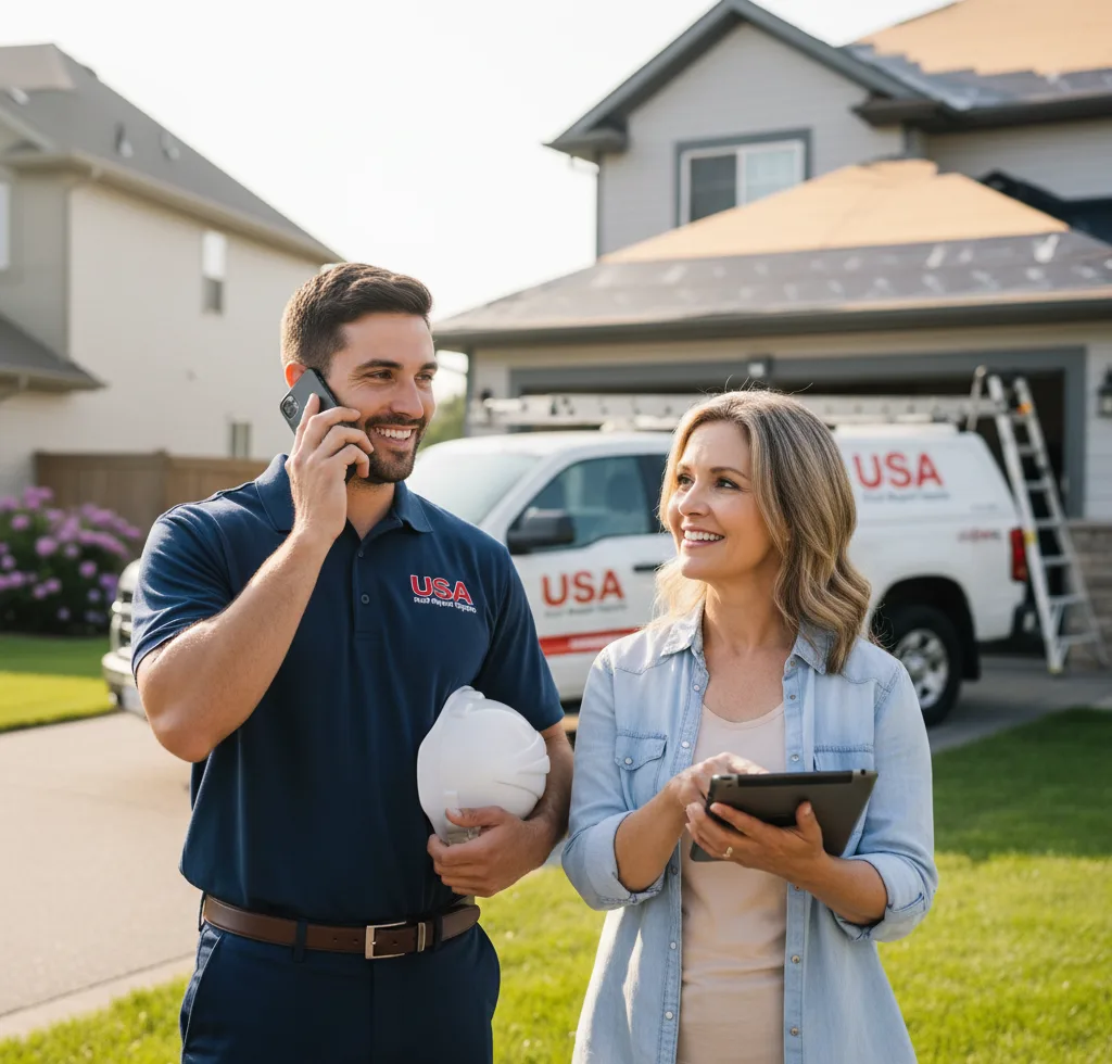 USA Roof Repair Experts customer support in Afton